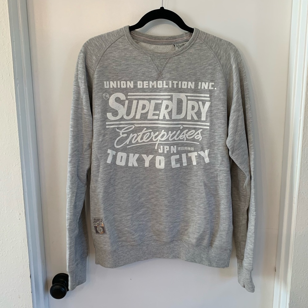 SUPERDRY GRAPHIC SWEATER MENS SIZE LARGE
